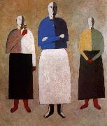 Kasimir Malevich Three Women oil painting picture wholesale